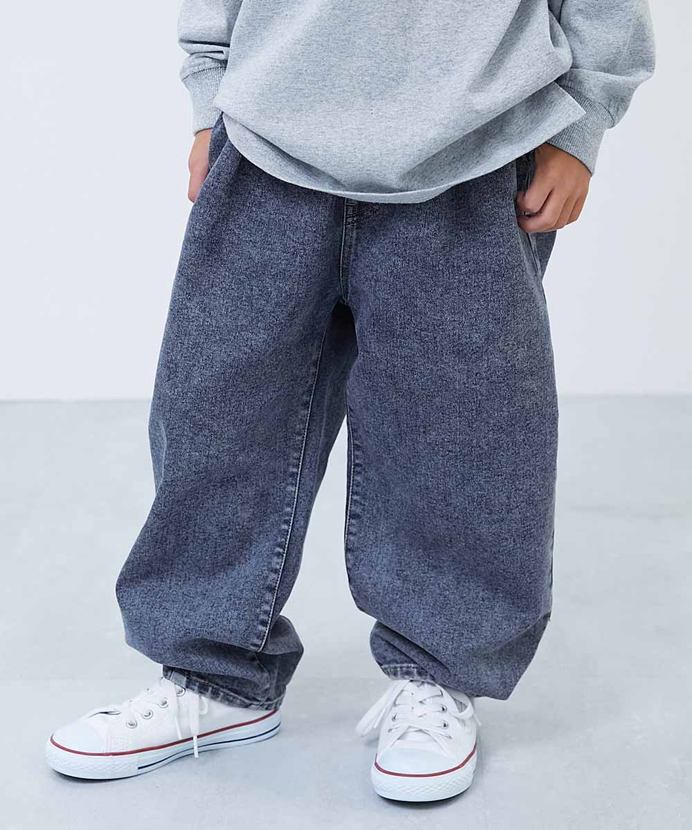 最大9%OFF】ストレッチデニム ルーズタックパンツ | 子供服の通販