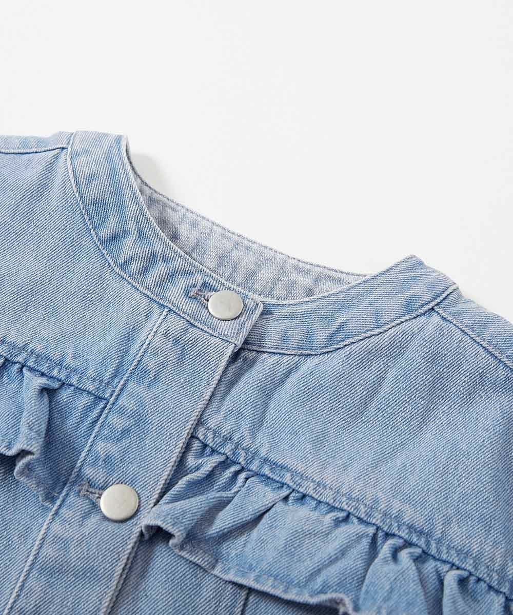 SPECIAL SALE 53%OFF】【セットアップ可能】バックフリル ノーカラー