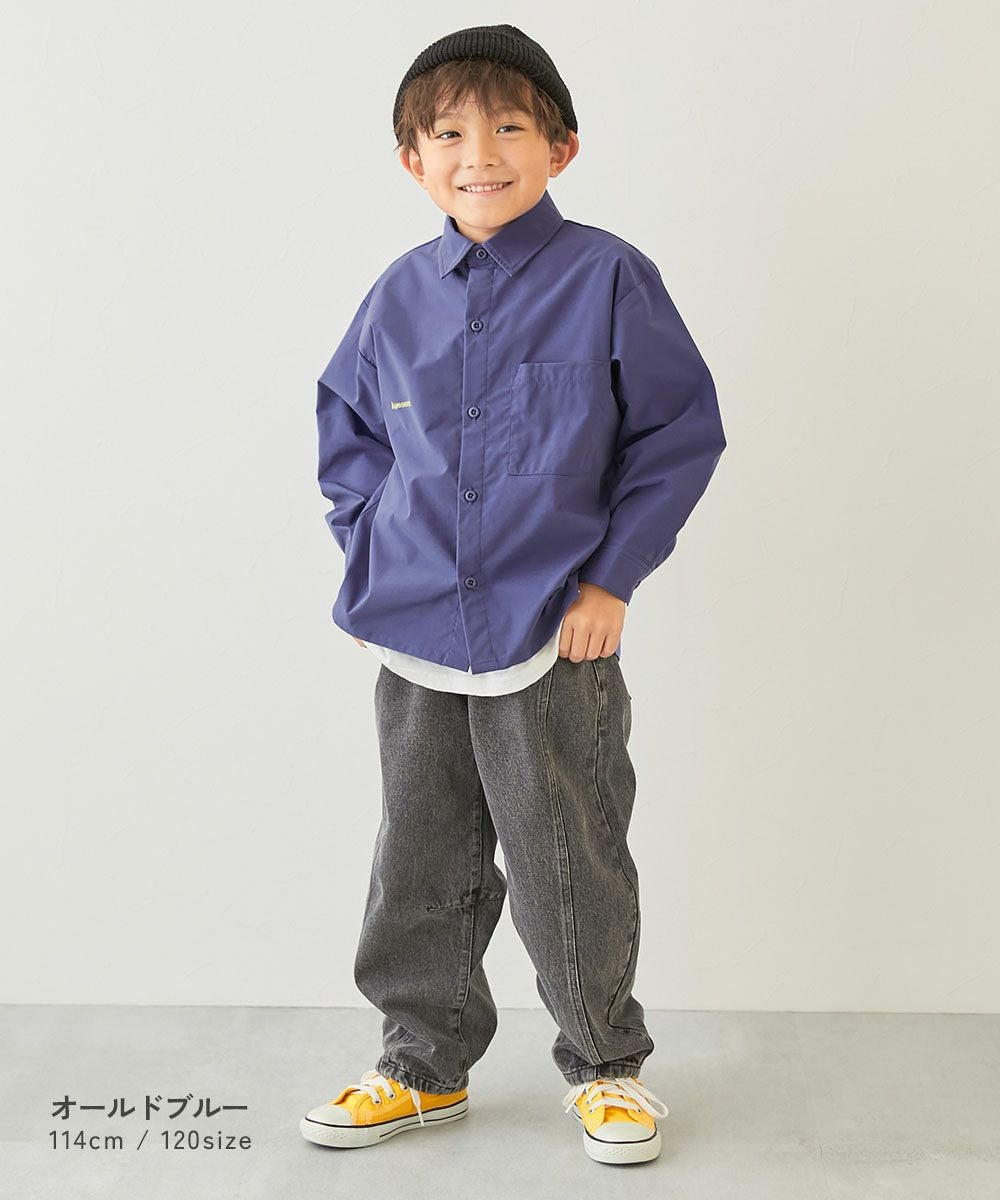 SPECIAL SALE 50%OFF】撥水 ビッグシルエット ワークシャツ | 子供服の