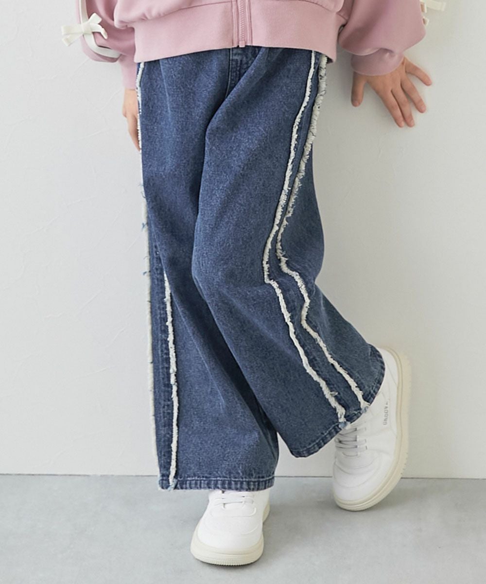 SPECIAL SALE 13%OFF】サイドフリンジ デニムパンツ | 子供服の通販