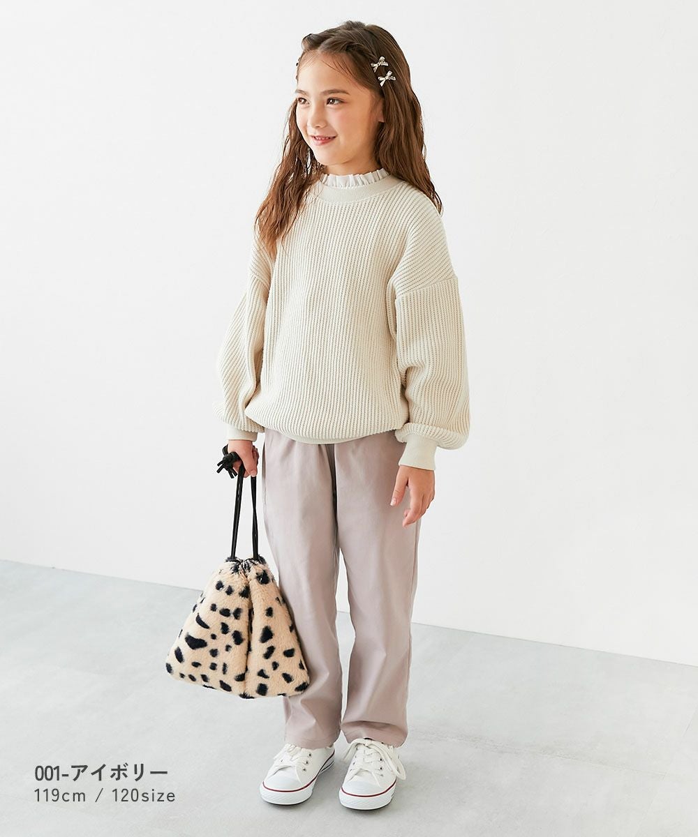 のびーるストレッチワッフル BIGシルエット トレーナー | 子供服の通販