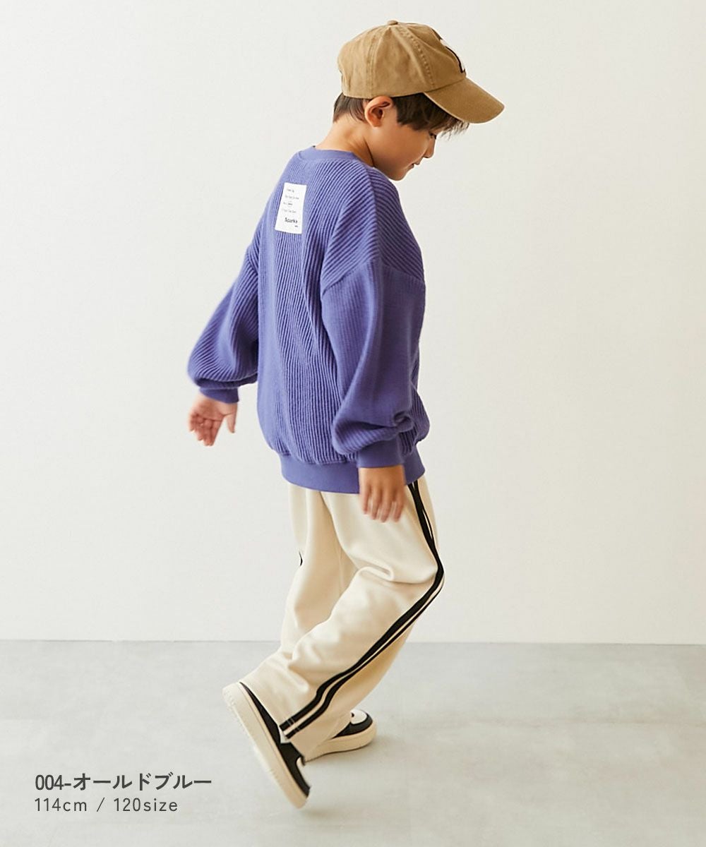 SALE 5%OFF】のびーるストレッチワッフル BIGシルエット トレーナー SALE 5%OFF】のびーるストレッチワッフル BIGシルエット トレーナー