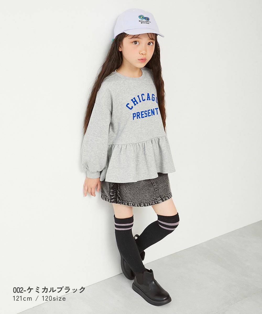 最終値下げgucci kids フリル　ティアード　デニム　ドレス 24m SPECIAL SALE 7%OFF】【セットアップ可能】おめかし デニム フリル