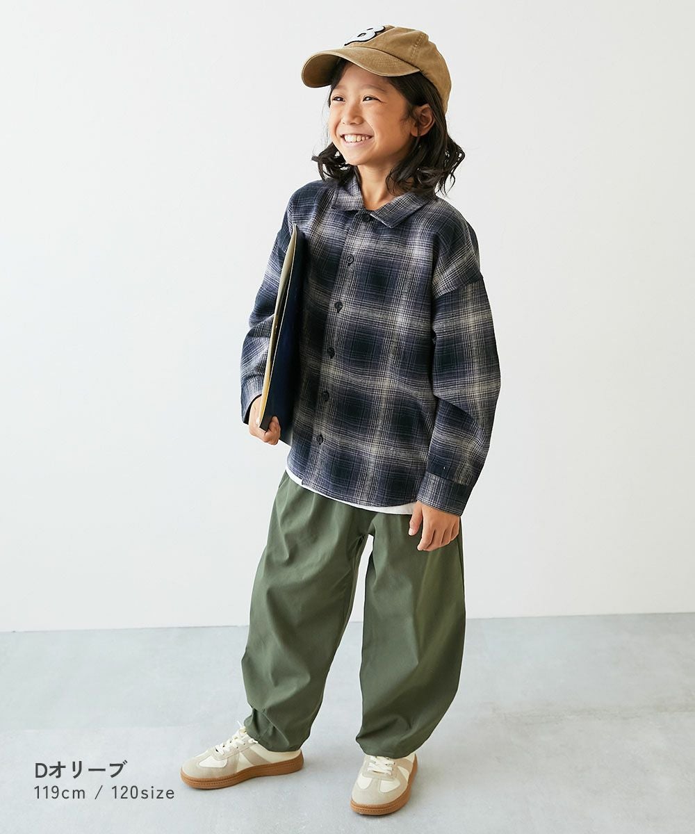よくばりストレッチ ツイル ルーズタックパンツ | 子供服の通販