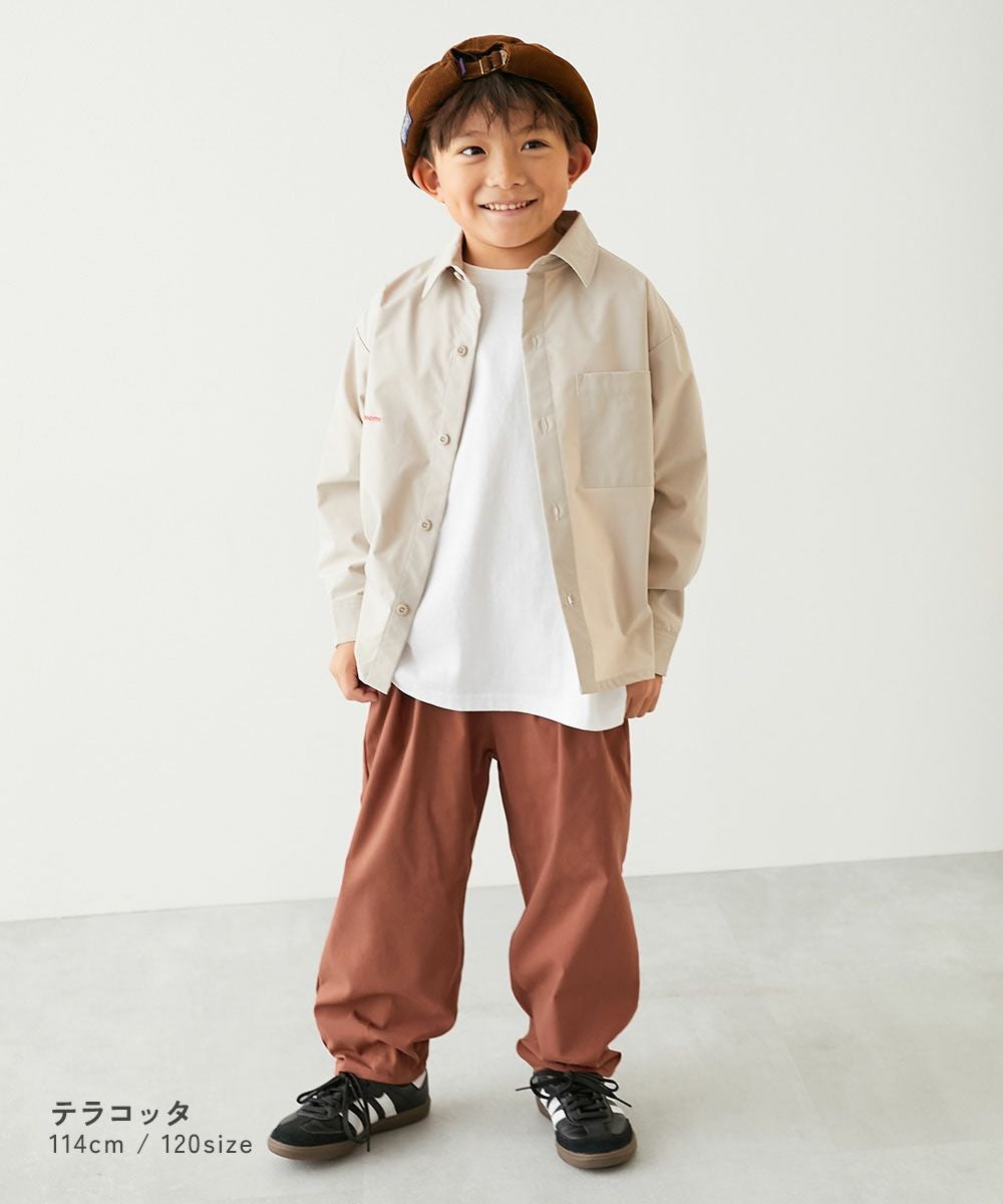 よくばりストレッチ ツイル ルーズタックパンツ | 子供服の通販