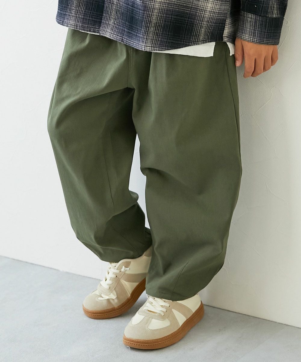 よくばりストレッチ ツイル ルーズタックパンツ | 子供服の通販