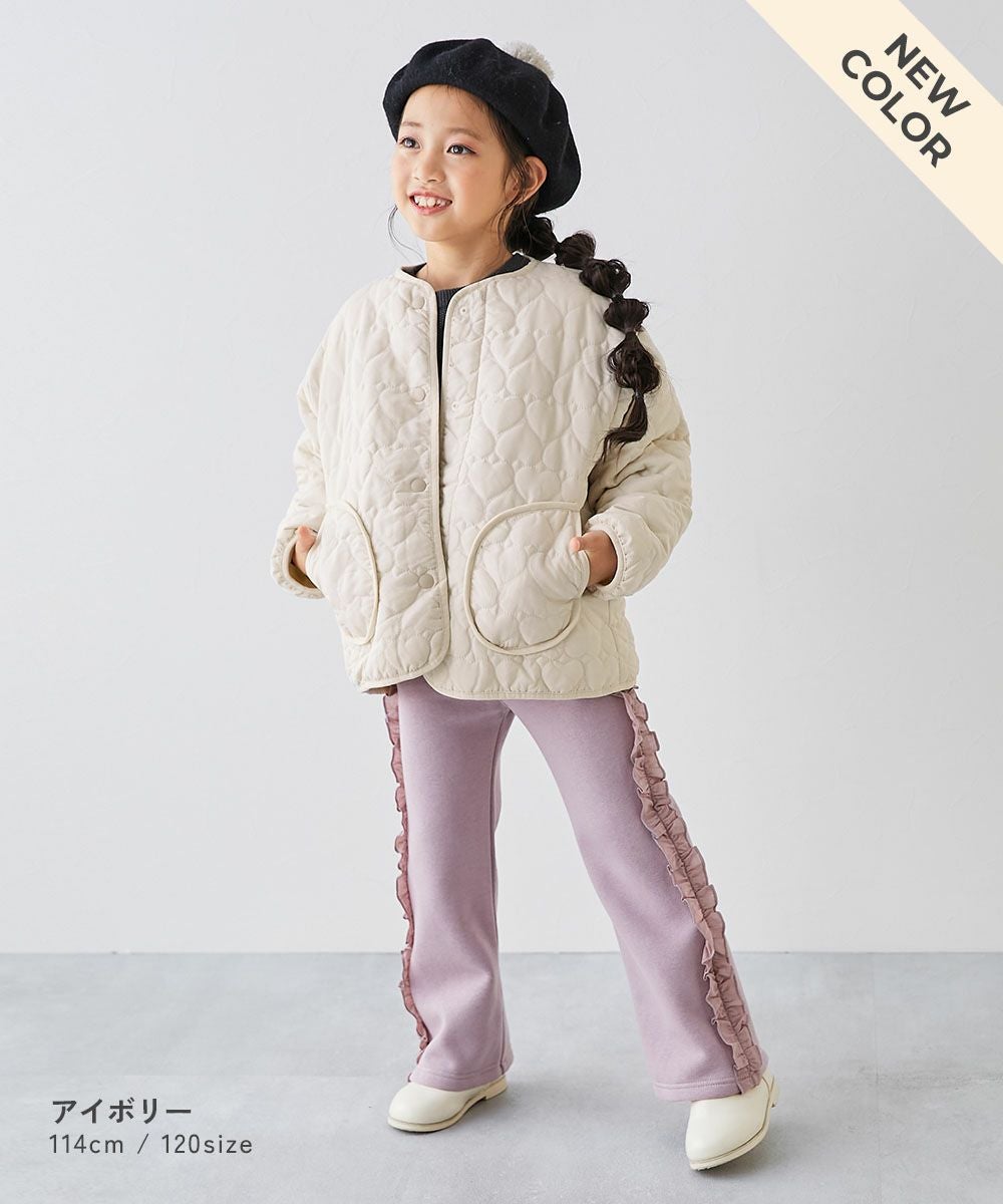 洗える ハートキルティング 裏あったかボアジャケット | 子供服の通販