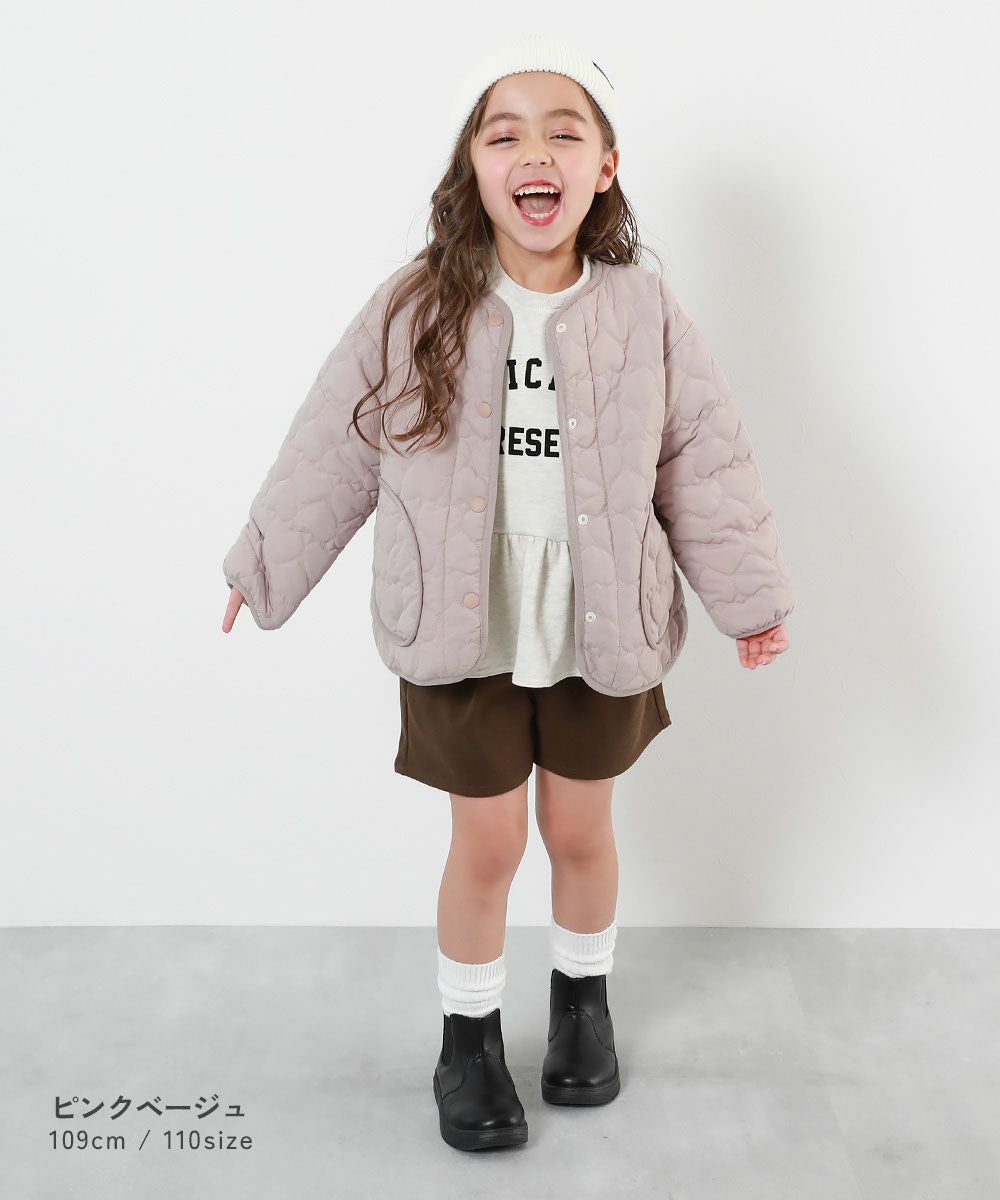 洗える ハートキルティング 裏あったかボアジャケット | 子供服の通販