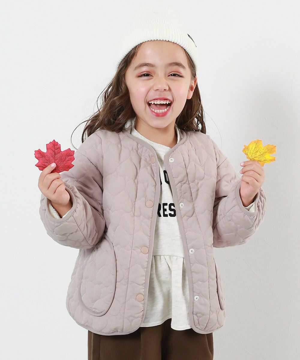 SALE 2%OFF】洗える ハートキルティング 裏あったかボアジャケット