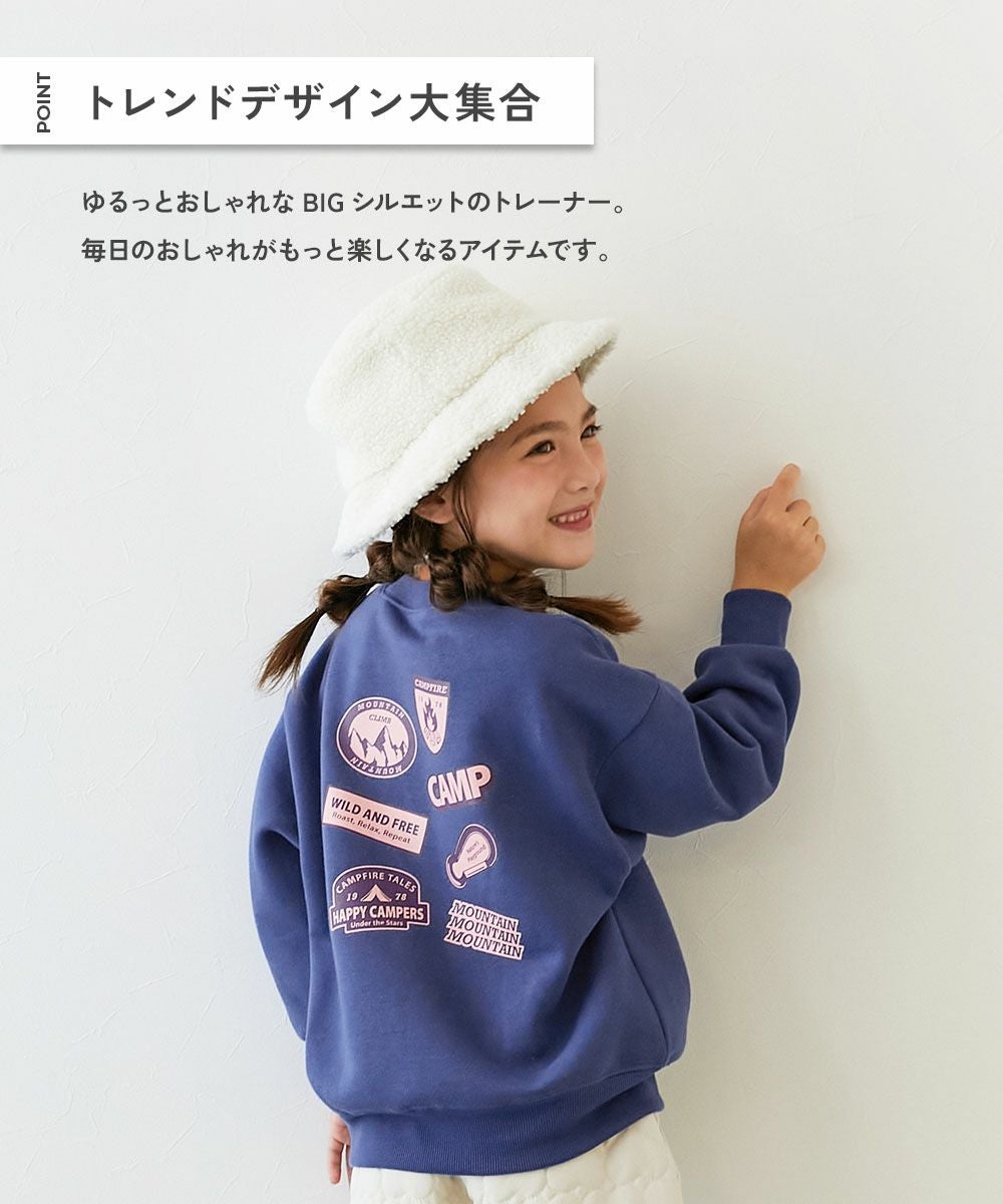 最大37%OFF】デビラボ プリント 裏起毛 BIGシルエットトレーナー