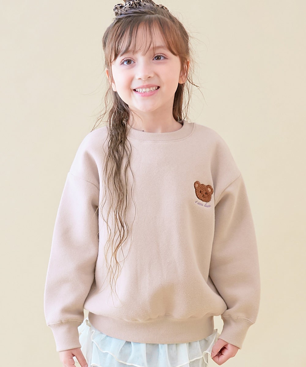 スフレスウェット ワンポイント刺繍 裏起毛 トレーナー | 子供服の通販