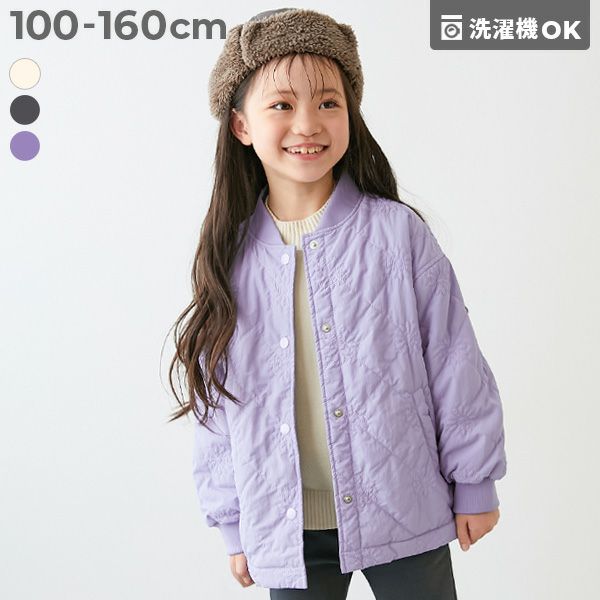 SALE 15%OFF】洗える あったか裏ボア 花柄キルティング 防風