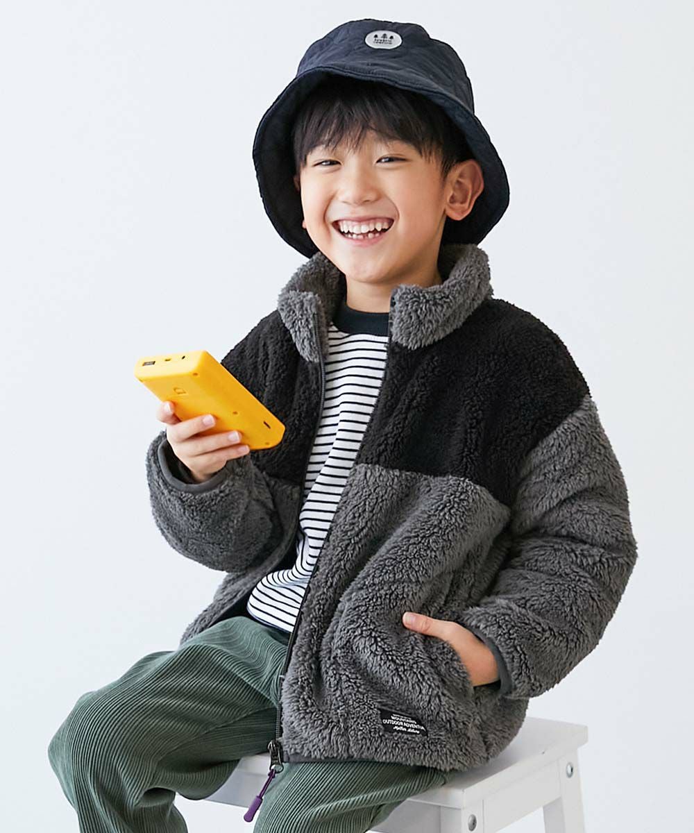 SALE 33%OFF】配色切り替え フリースジップアップジャケット | 子供服