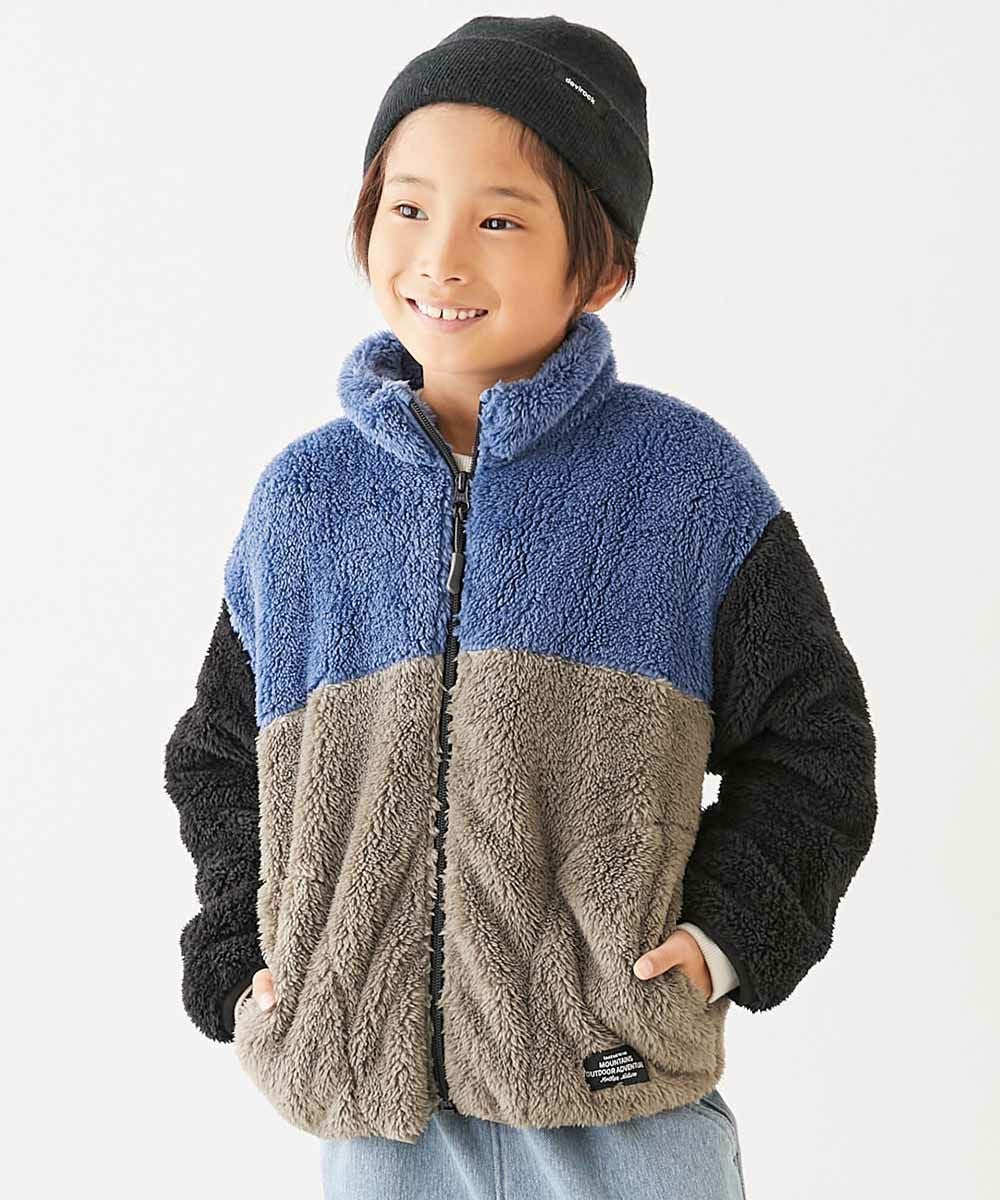 SALE 33%OFF】配色切り替え フリースジップアップジャケット | 子供服