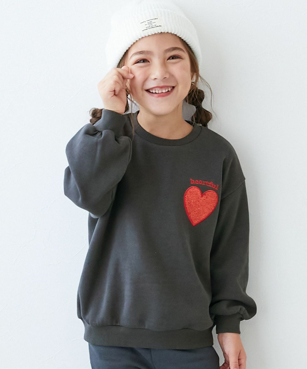 アウトレット SALE 37%OFF/返品不可】キラキラ ハート 裏起毛