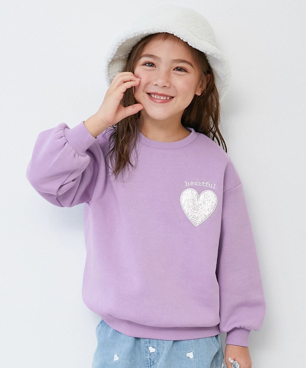 アウトレット SALE 37%OFF/返品不可】キラキラ ハート 裏起毛