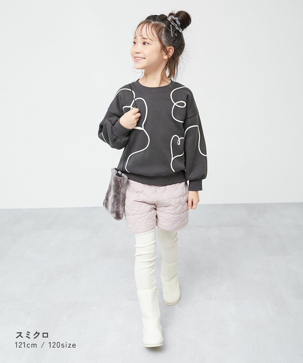 ハート刺繍 裏起毛トレーナー | 子供服の通販 デビロック公式サイト