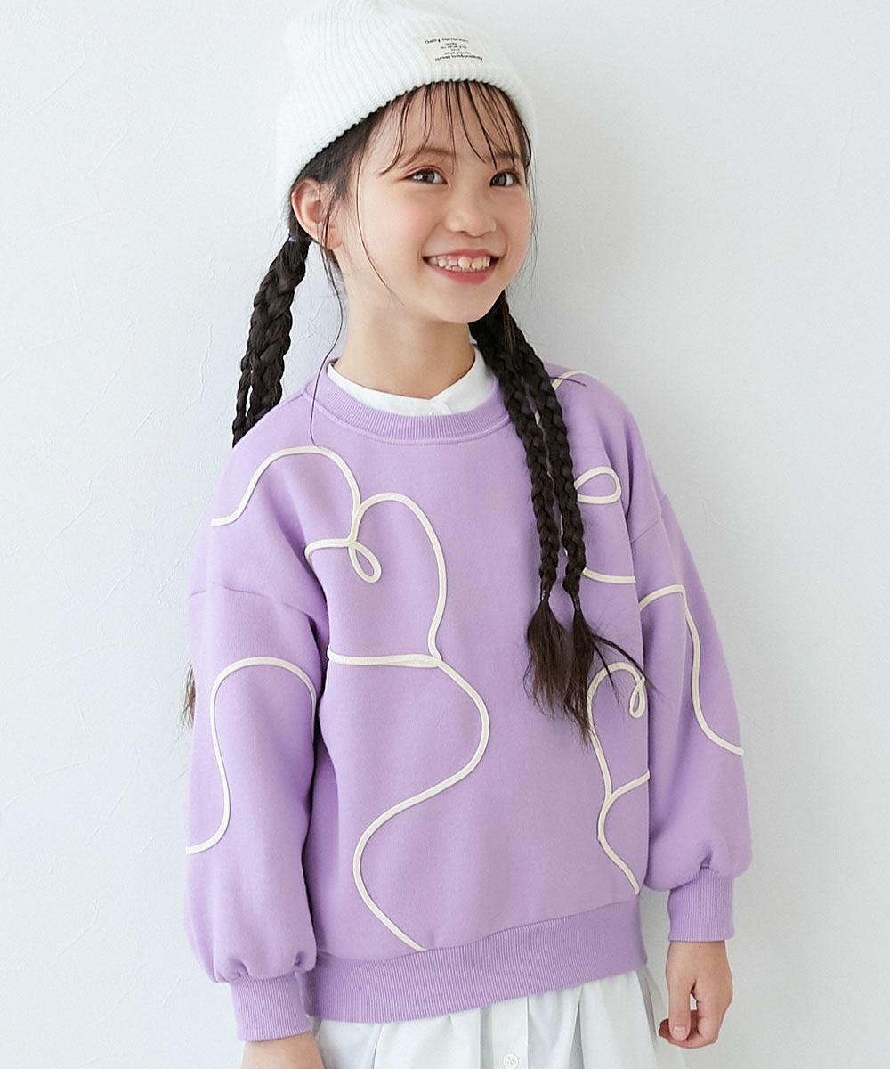 SALE 16%OFF】ハート刺繍 裏起毛トレーナー | 子供服の通販 デビロック