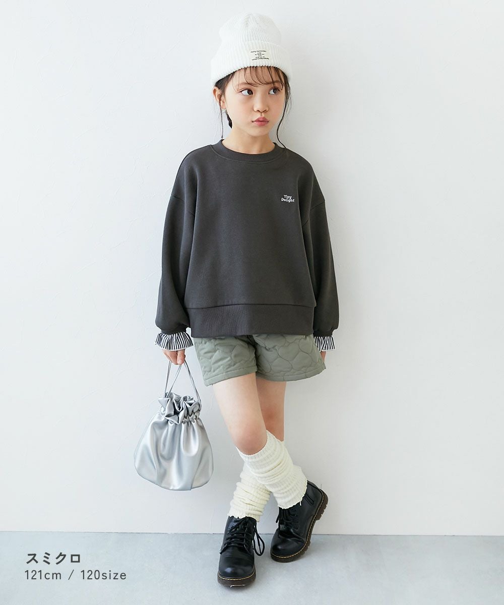 袖がかわいい 重ね着風 裏起毛トレーナー | 子供服の通販 デビロック