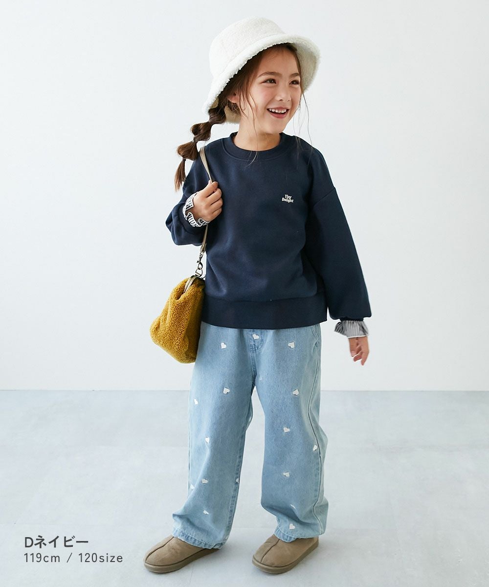 袖がかわいい 重ね着風 裏起毛トレーナー | 子供服の通販 デビロック