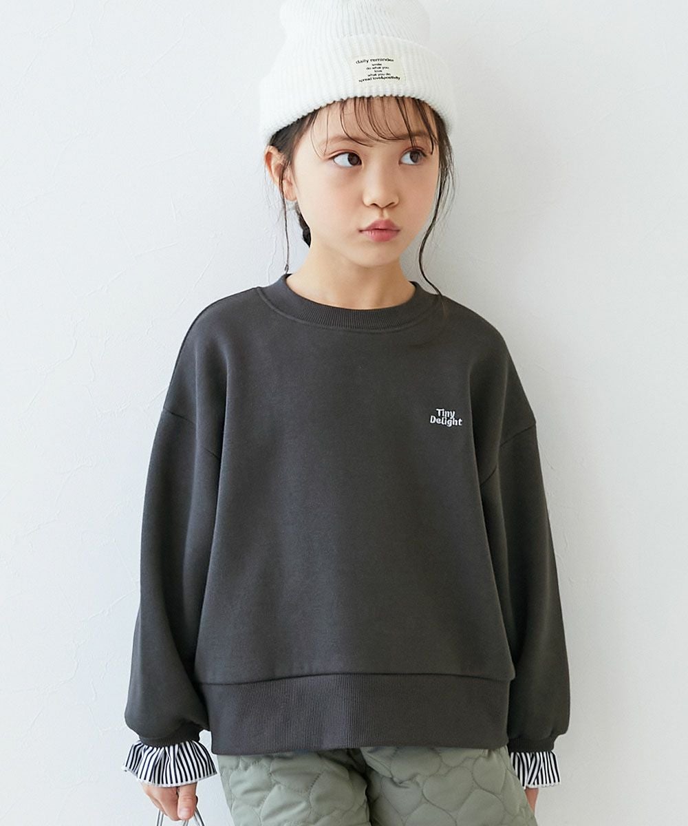 袖がかわいい 重ね着風 裏起毛トレーナー | 子供服の通販 デビロック