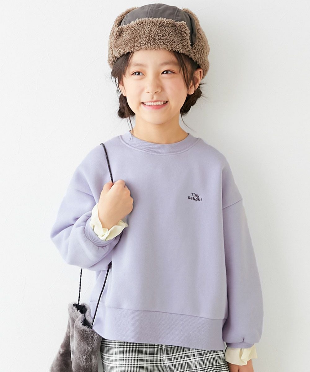 可愛いトレーナープチカップ 袖がかわいい 重ね着風 裏起毛トレーナー | 子供服の通販 デビロック