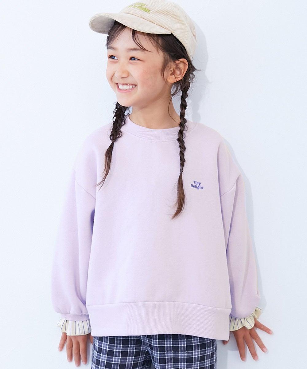 袖がかわいい 重ね着風 裏起毛トレーナー | 子供服の通販 デビロック