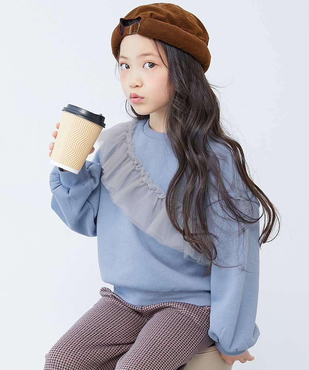 えらべるフリルチュール 裏起毛 トレーナー | 子供服の通販 デビロック