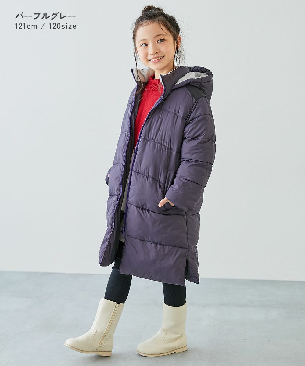洗える ファイバーダウン あったか防風 ロングコート | 子供服の通販