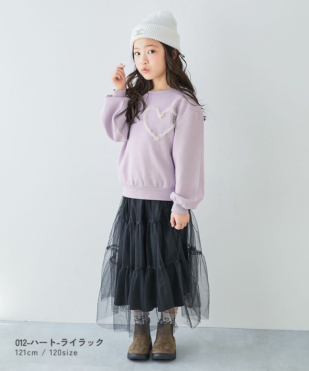 SALE 6%OFF】チュールモチーフ 裏起毛トレーナー | 子供服の通販