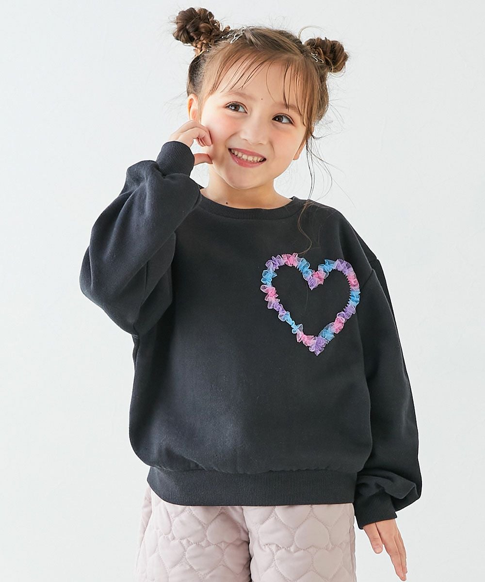 チュールモチーフ 裏起毛トレーナー | 子供服の通販 デビロック公式サイト