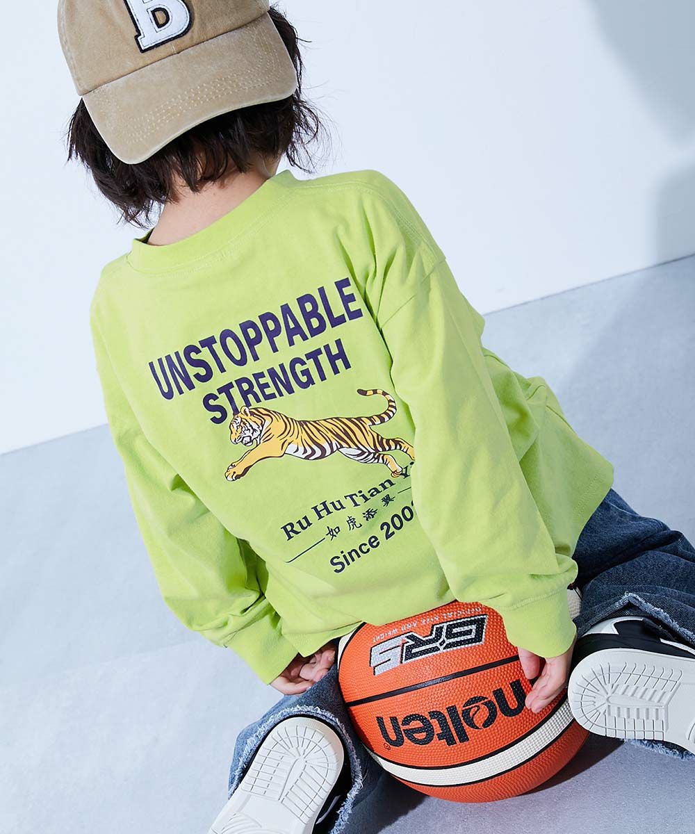 SPECIAL SALE 9%OFF】綿100% デビラボ BIGシルエット プリント袖リブ