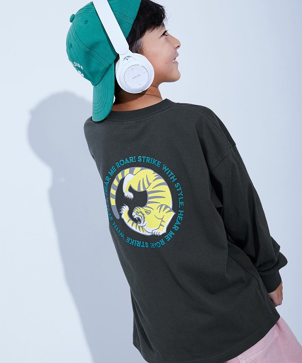 SPECIAL SALE 9%OFF】綿100% デビラボ BIGシルエット プリント袖リブ
