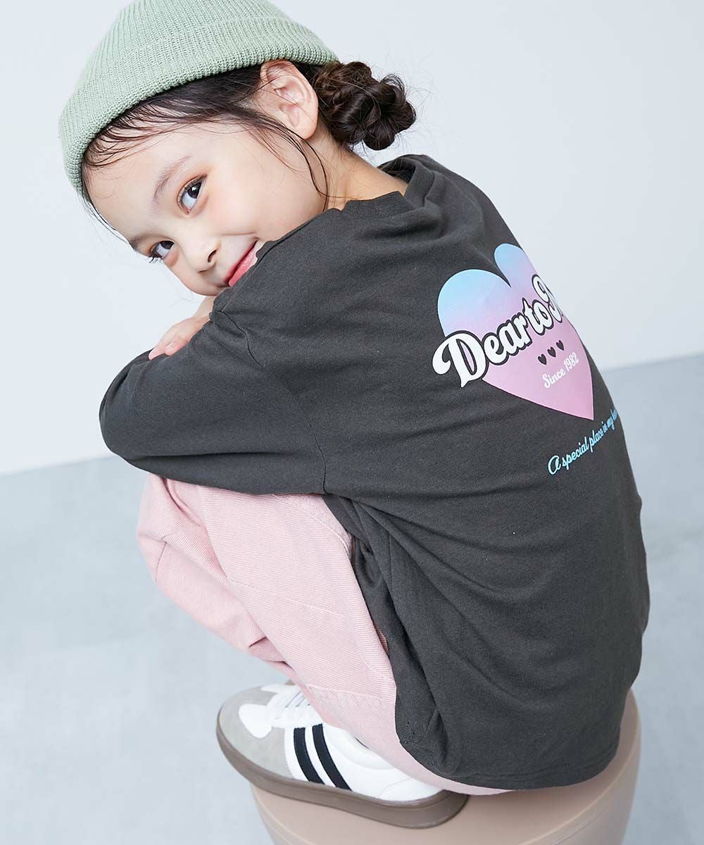 レディース　長袖 SPECIAL SALE 20%OFF】綿100％ デビラボ ガールズ プリント 長袖T