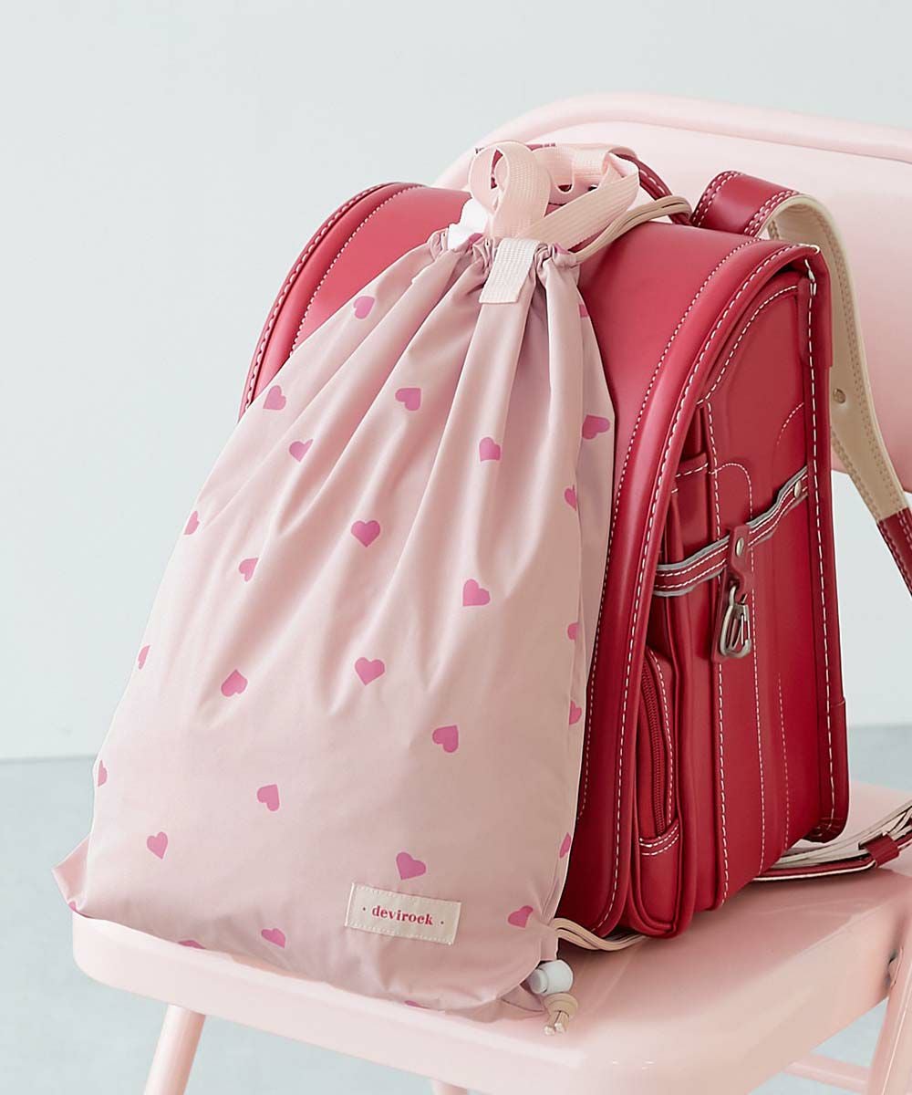 最大9%OFF】ランドセルの上から背負える ハートデザイン ナップサック