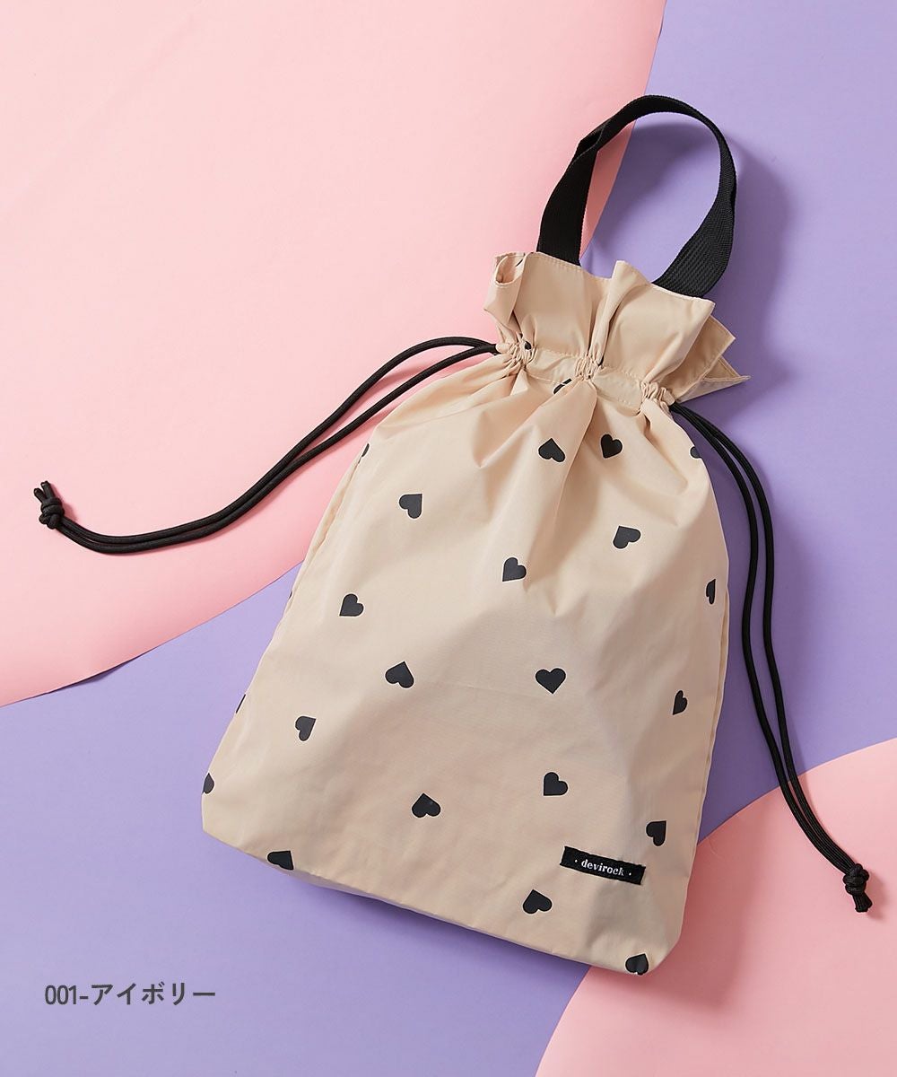 一部予約】ハートデザイン 持ち手付き巾着 | 子供服の通販 デビロック
