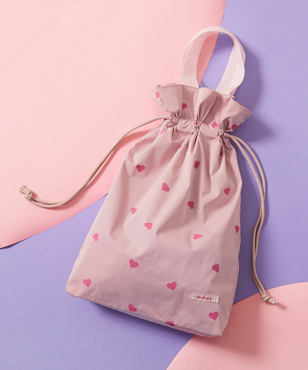 一部予約】ハートデザイン 持ち手付き巾着 | 子供服の通販 デビロック