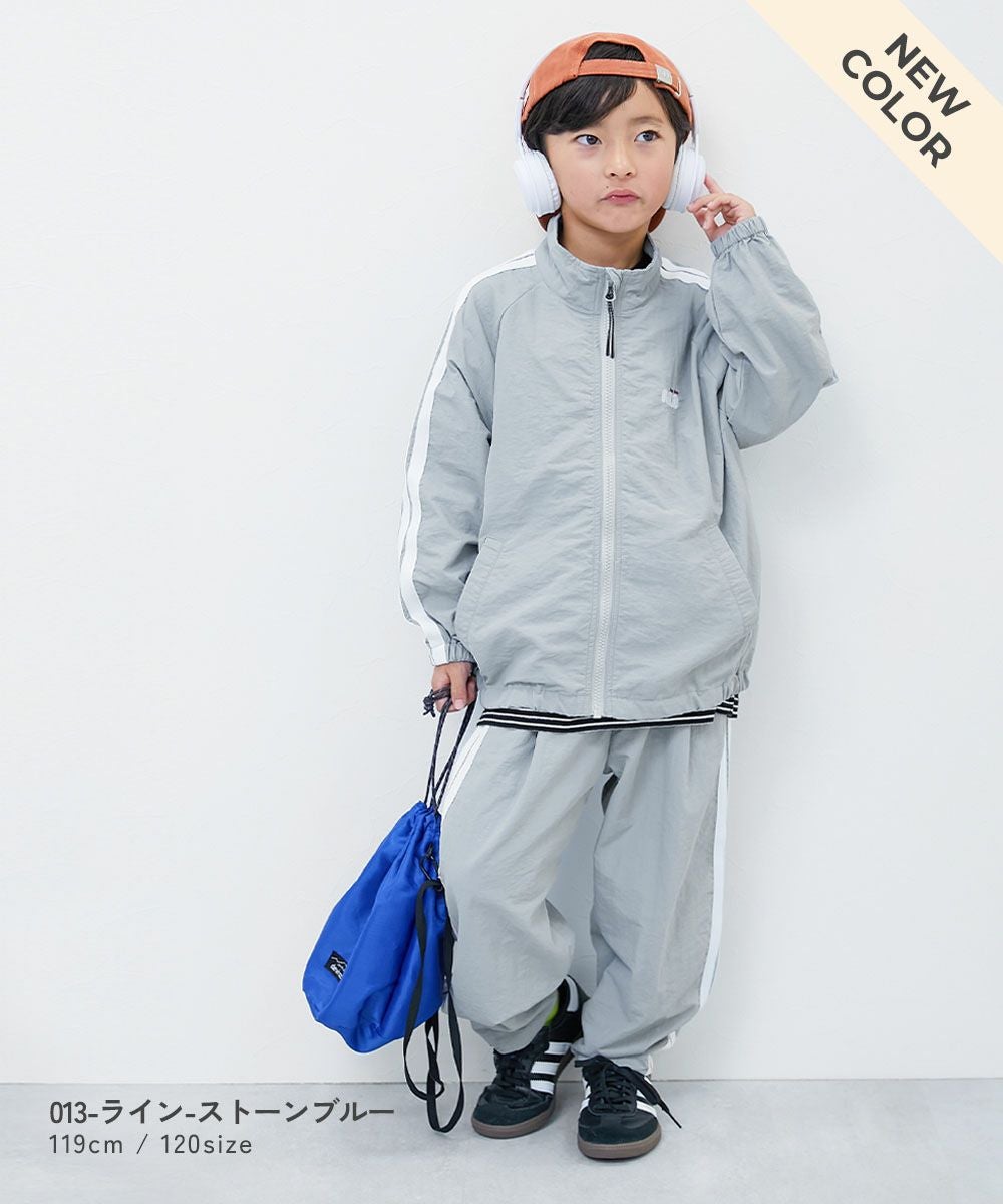 YORT【撥水・UVカット】ナイロントラックジャケット 水はじく】撥水ナイロン ライントラックジャケット(セットアップ可能