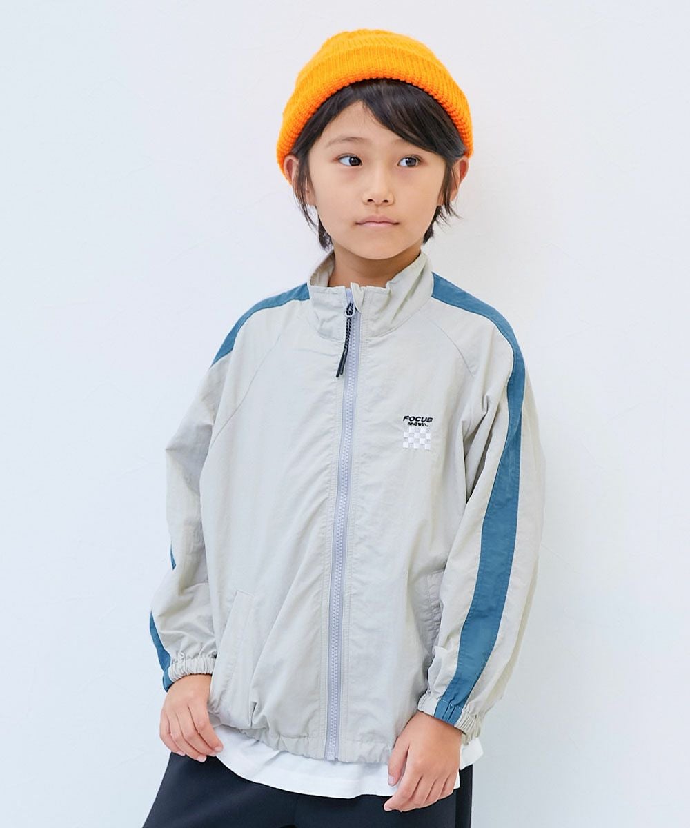 水はじく】撥水ナイロン ライントラックジャケット(セットアップ可能