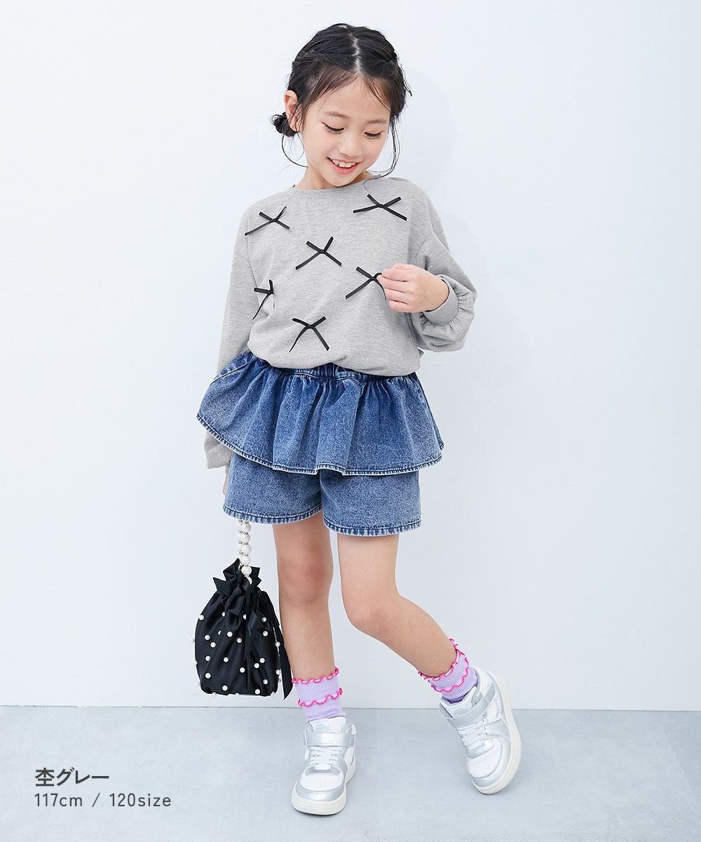 SPECIAL SALE 35%OFF】ときめきリボン 裾ラウンド 長袖Tシャツ | 子供