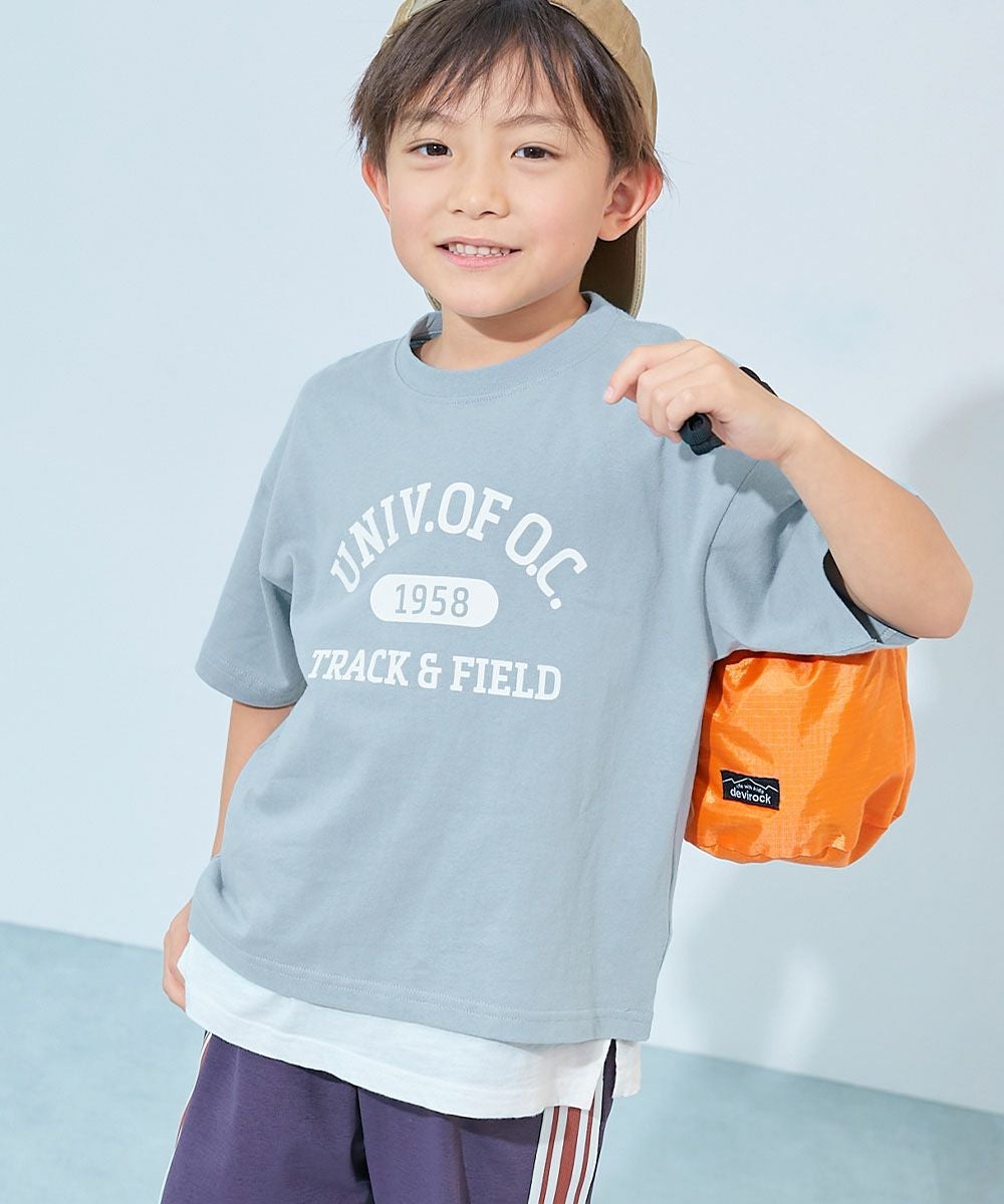 綿100％ デビラボ BIGシルエット プリント半袖Tシャツ | 子供服の通販