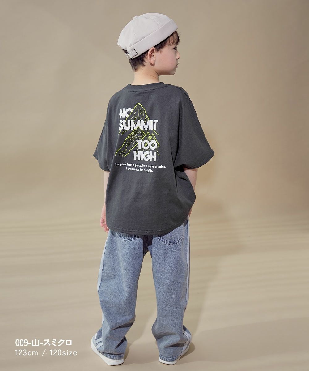 綿100％ デビラボ スーパーBIGシルエット プリント半袖Tシャツ | 子供