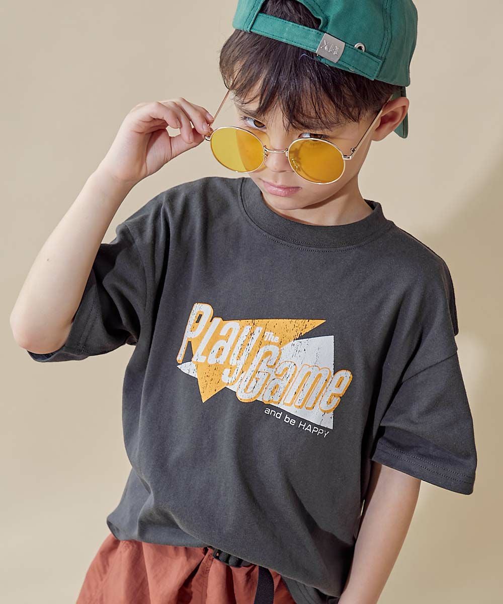 綿100％ デビラボ BIGシルエット プリント半袖Tシャツ | 子供服の通販