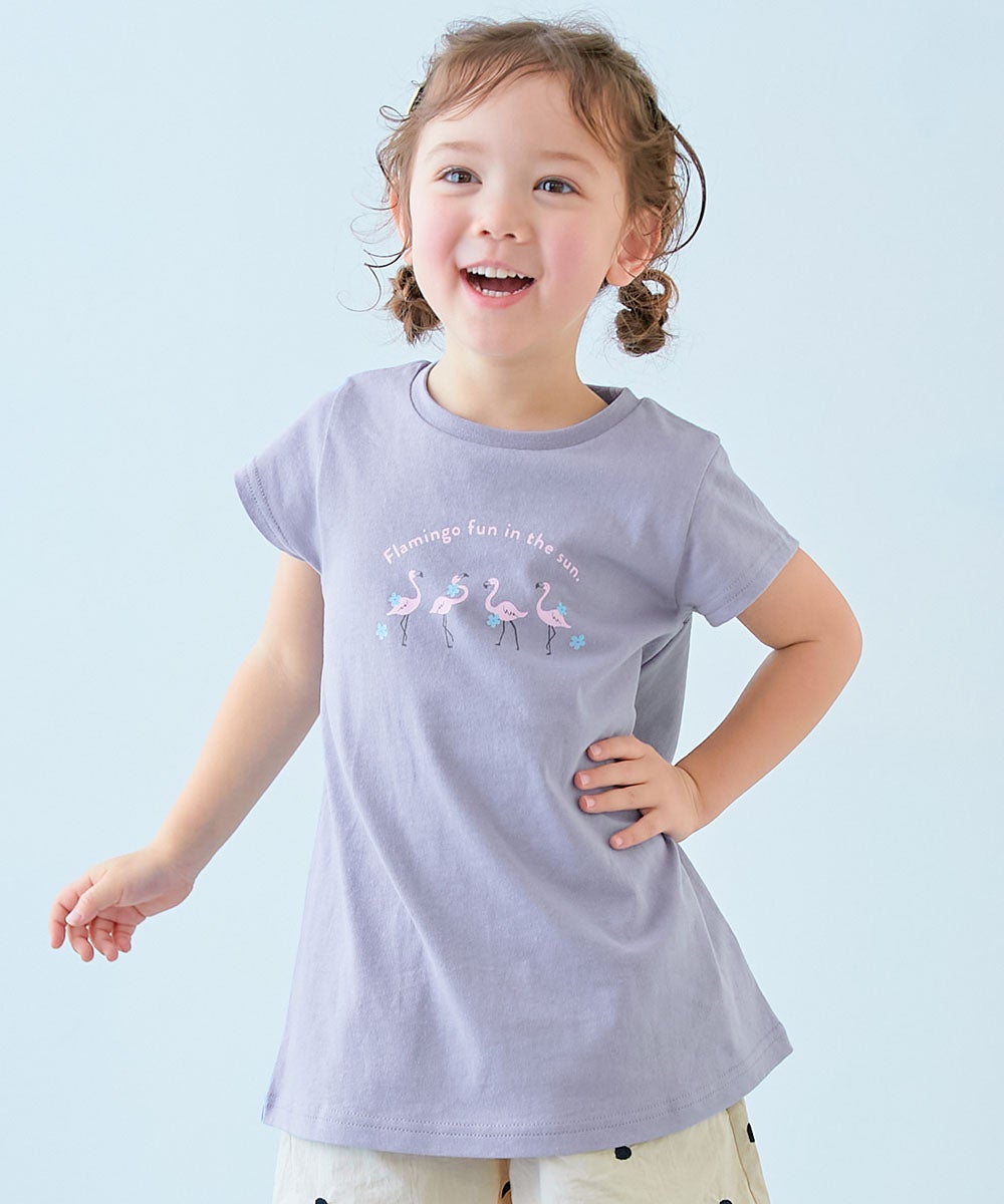 最大10%OFF】綿100％ デビラボ プリントチュニックTシャツ | 子供服の