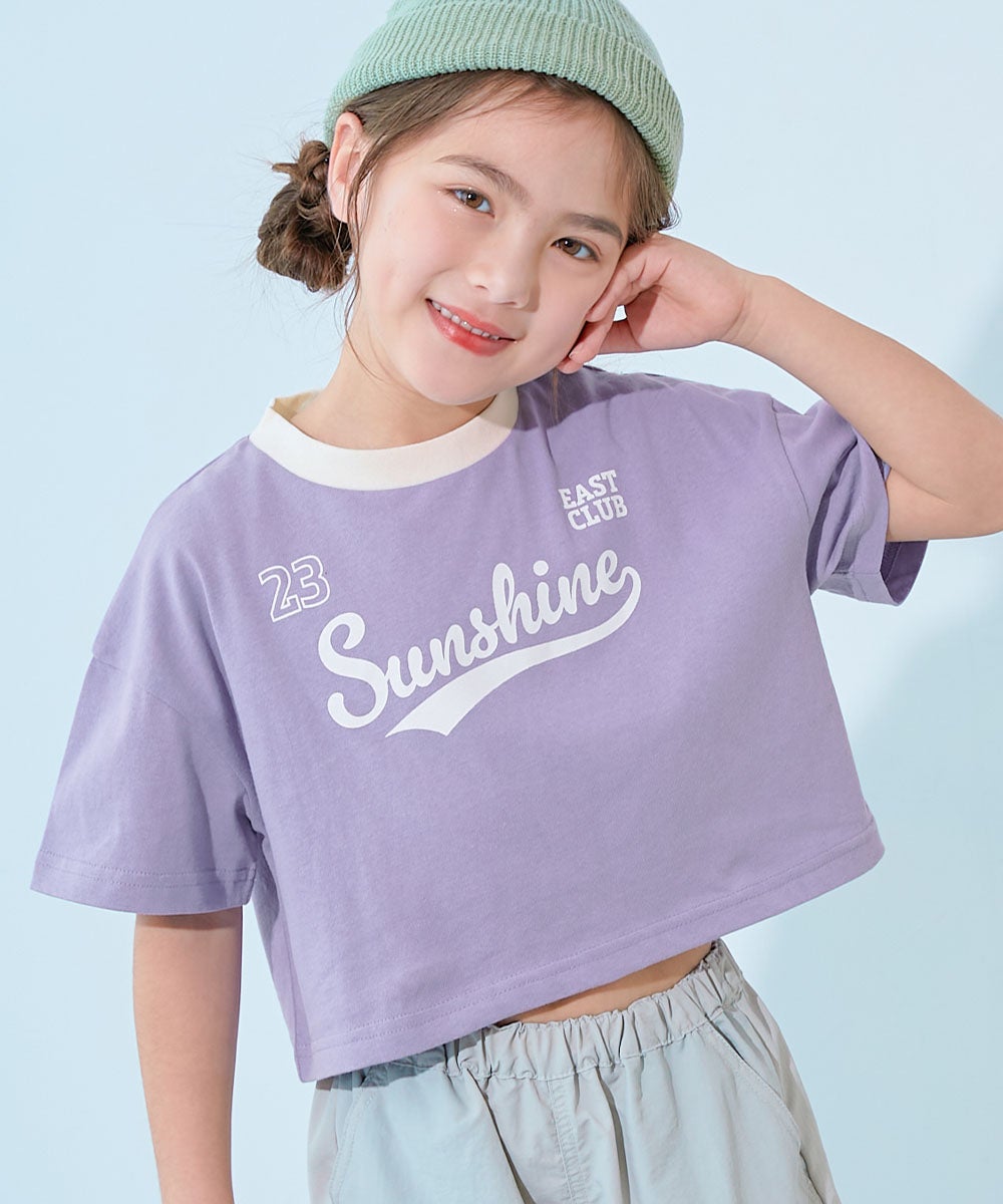 最大4%OFF】【一部予約】綿100％ デビラボ ガールズ クロップド丈