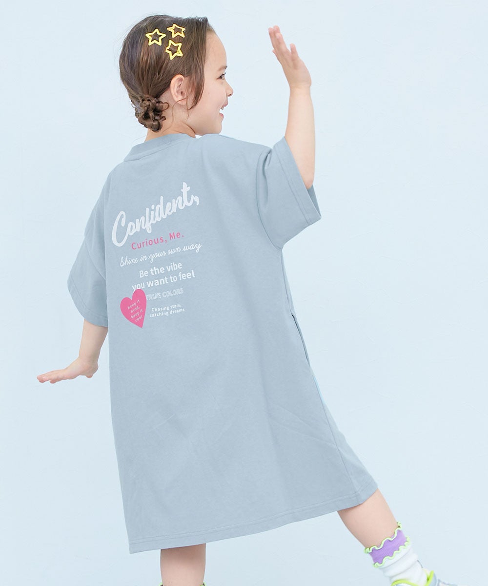 綿100％ デビラボ BIGシルエット 半袖ワンピース | 子供服の通販
