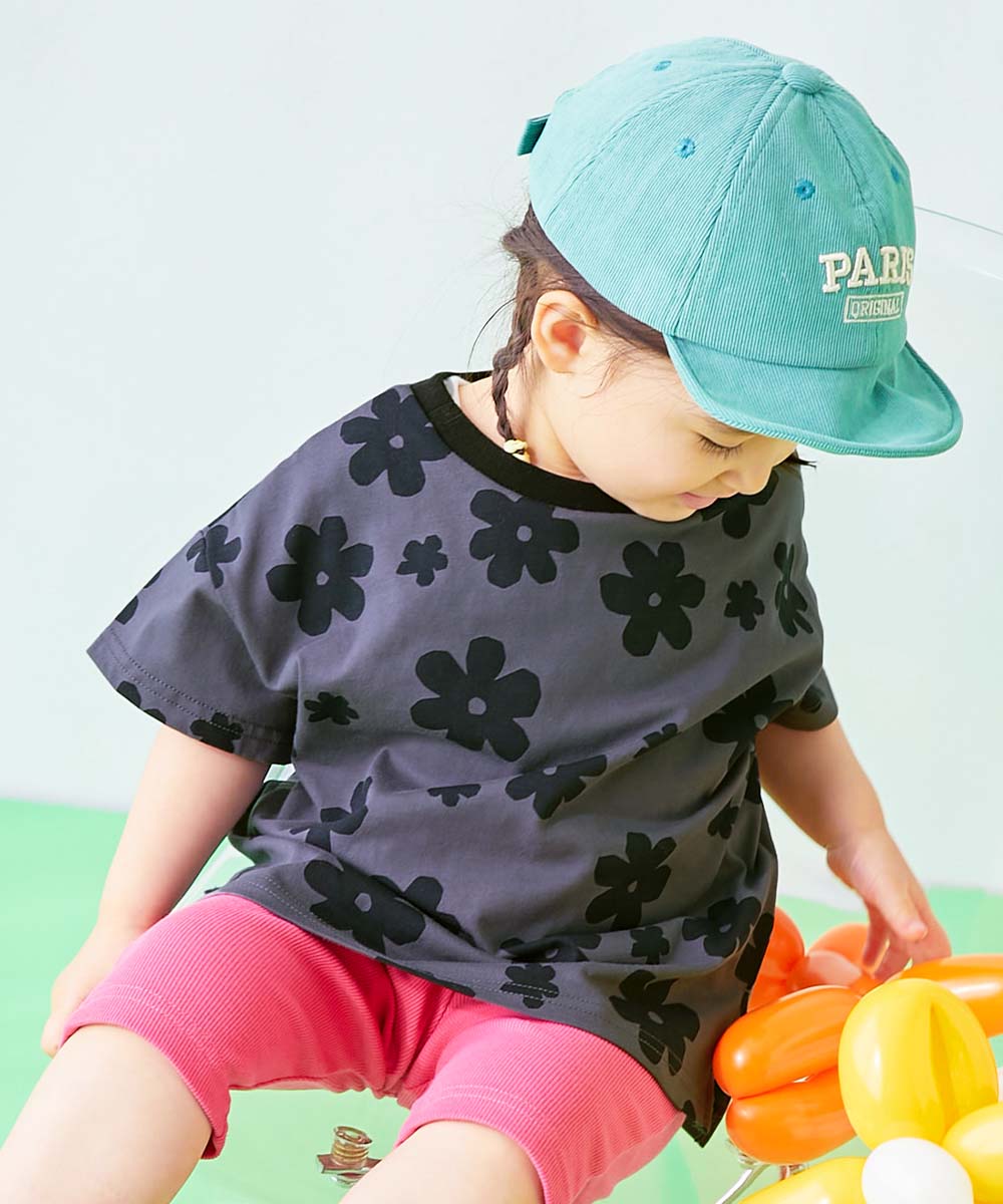 最大35%OFF】【EN-JOY】どっちも前だから1人でお着替え 総柄 半袖T