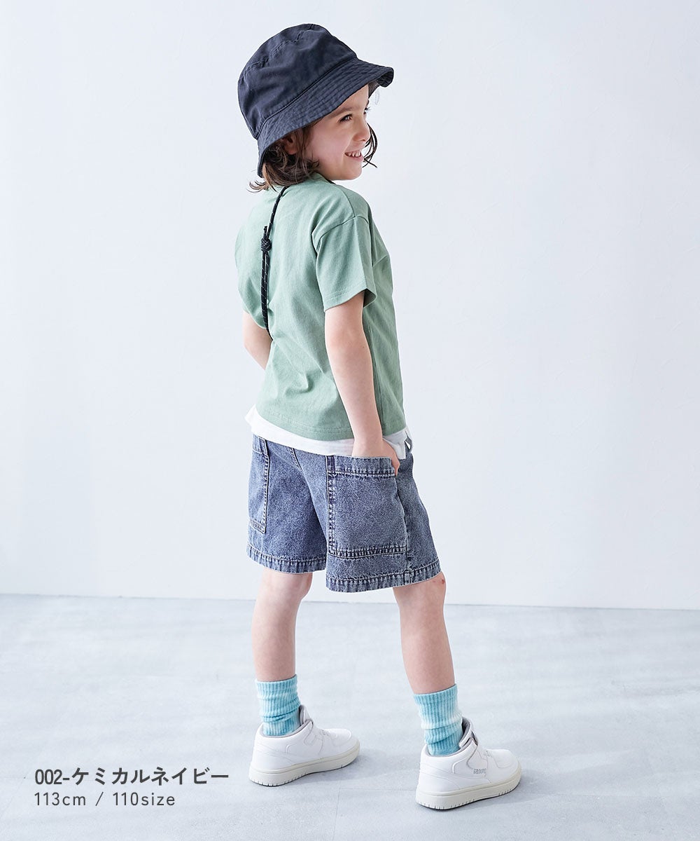 ダッドポケット ライトオンスデニム ハーフパンツ | 子供服の通販