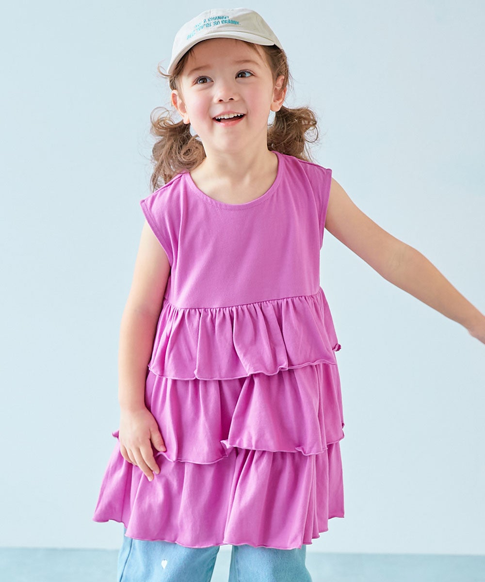 ふんわりティアード チュニックワンピース | 子供服の通販 デビロック