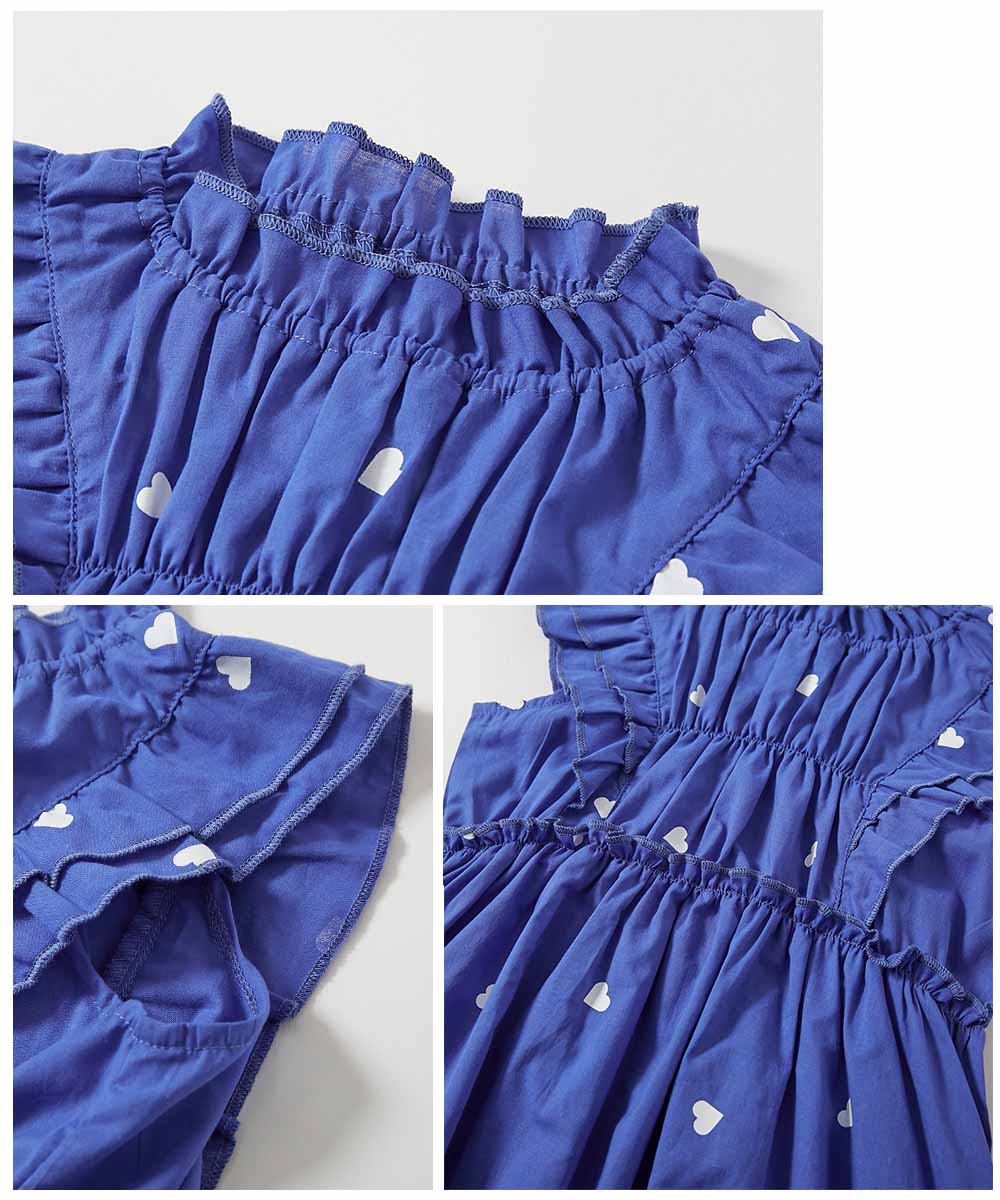 SPECIAL SALE 38%OFF】綿100% おめかし ハート総柄プリント ティアード
